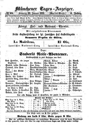 Münchener Tages-Anzeiger Sonntag 28. Januar 1855