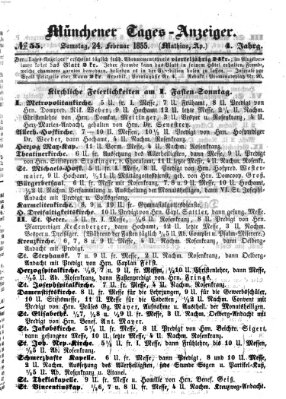 Münchener Tages-Anzeiger Samstag 24. Februar 1855