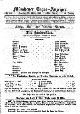 Münchener Tages-Anzeiger Sonntag 25. März 1855