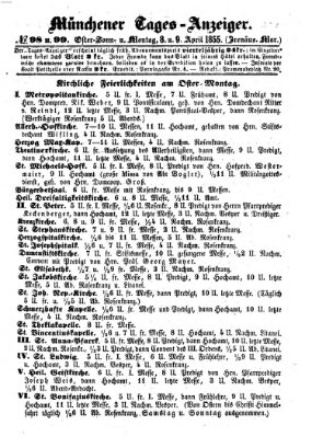 Münchener Tages-Anzeiger Montag 9. April 1855