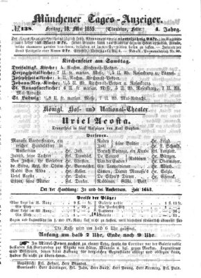 Münchener Tages-Anzeiger Freitag 18. Mai 1855