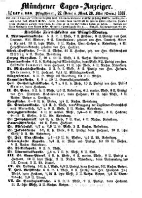 Münchener Tages-Anzeiger Montag 28. Mai 1855