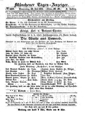 Münchener Tages-Anzeiger Thursday 26. July 1855