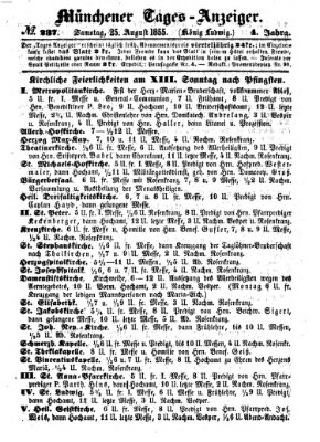 Münchener Tages-Anzeiger Samstag 25. August 1855