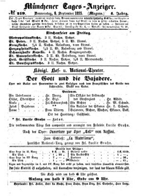 Münchener Tages-Anzeiger Donnerstag 6. September 1855