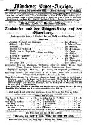 Münchener Tages-Anzeiger Freitag 14. September 1855