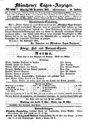 Münchener Tages-Anzeiger Sonntag 30. September 1855