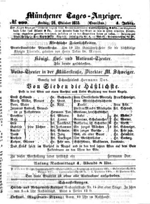 Münchener Tages-Anzeiger Freitag 26. Oktober 1855