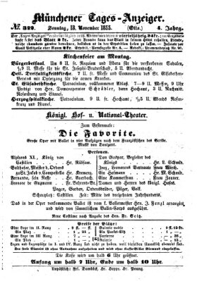 Münchener Tages-Anzeiger Sonntag 18. November 1855