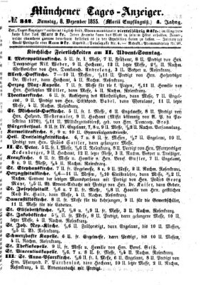 Münchener Tages-Anzeiger Samstag 8. Dezember 1855