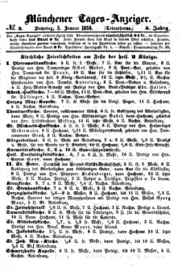 Münchener Tages-Anzeiger Samstag 5. Januar 1856