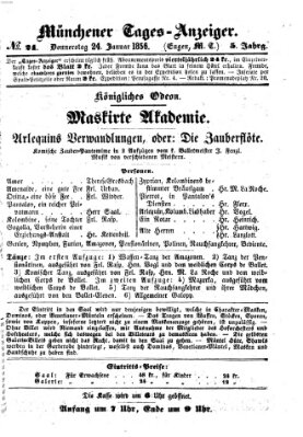 Münchener Tages-Anzeiger Donnerstag 24. Januar 1856