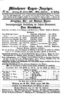 Münchener Tages-Anzeiger Sonntag 10. Februar 1856