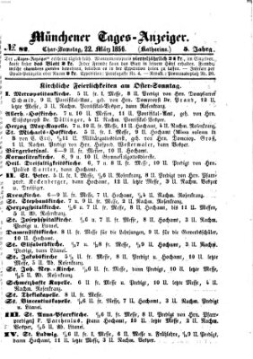 Münchener Tages-Anzeiger Samstag 22. März 1856