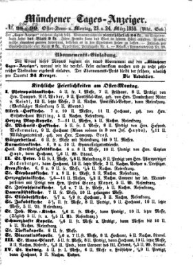 Münchener Tages-Anzeiger Montag 24. März 1856