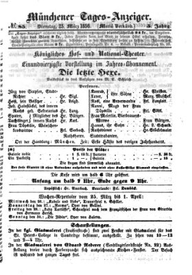 Münchener Tages-Anzeiger Dienstag 25. März 1856