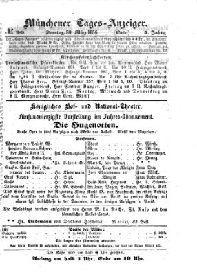 Münchener Tages-Anzeiger Sonntag 30. März 1856