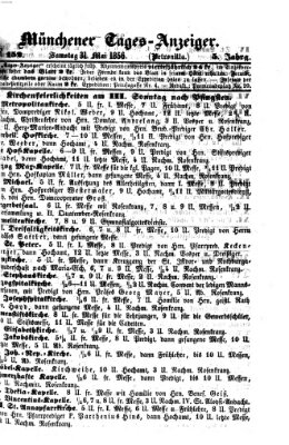 Münchener Tages-Anzeiger Samstag 31. Mai 1856