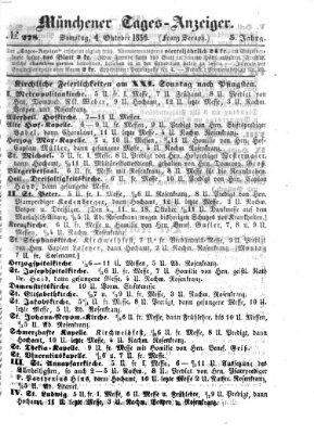 Münchener Tages-Anzeiger Samstag 4. Oktober 1856