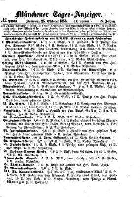 Münchener Tages-Anzeiger Samstag 25. Oktober 1856