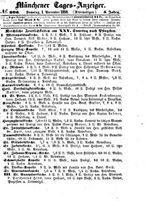 Münchener Tages-Anzeiger Samstag 1. November 1856