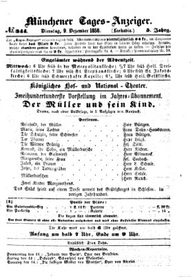 Münchener Tages-Anzeiger Dienstag 9. Dezember 1856