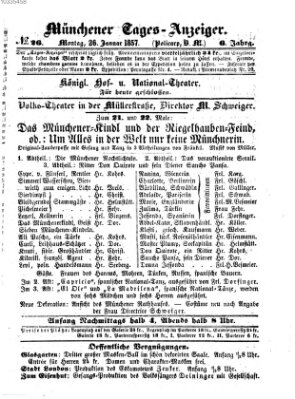 Münchener Tages-Anzeiger Montag 26. Januar 1857