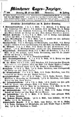 Münchener Tages-Anzeiger Samstag 28. Februar 1857