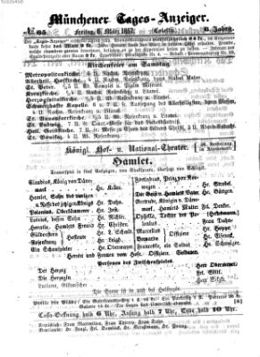 Münchener Tages-Anzeiger Freitag 6. März 1857