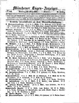 Münchener Tages-Anzeiger Dienstag 24. März 1857