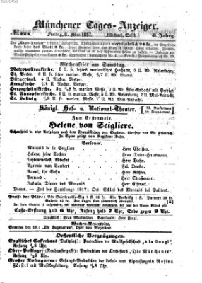 Münchener Tages-Anzeiger Freitag 8. Mai 1857