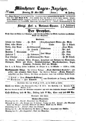 Münchener Tages-Anzeiger Sonntag 10. Mai 1857