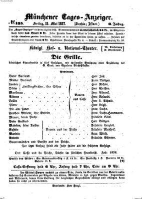 Münchener Tages-Anzeiger Freitag 15. Mai 1857