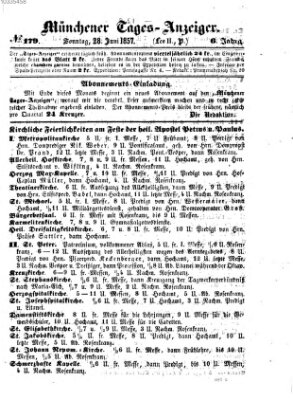 Münchener Tages-Anzeiger Sonntag 28. Juni 1857