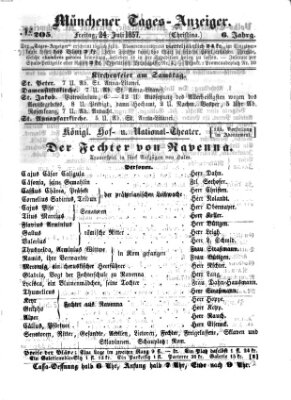 Münchener Tages-Anzeiger Freitag 24. Juli 1857