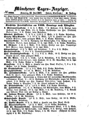 Münchener Tages-Anzeiger Samstag 25. Juli 1857