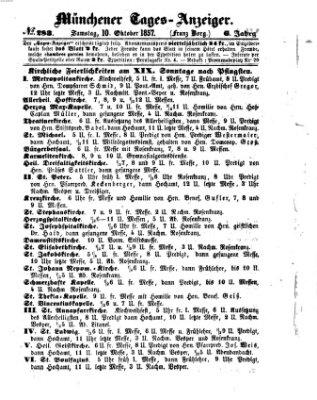 Münchener Tages-Anzeiger Samstag 10. Oktober 1857