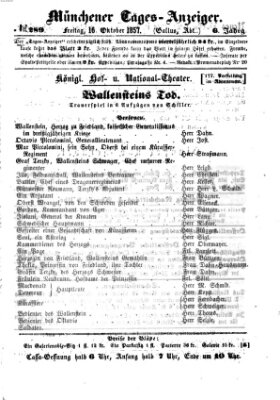 Münchener Tages-Anzeiger Freitag 16. Oktober 1857