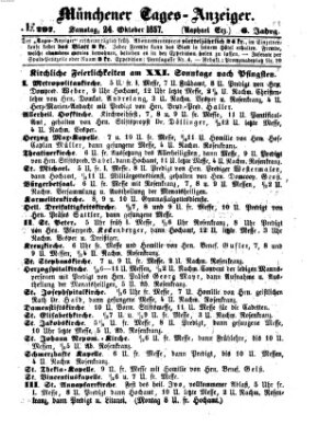 Münchener Tages-Anzeiger Samstag 24. Oktober 1857