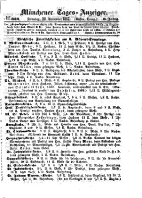 Münchener Tages-Anzeiger Samstag 28. November 1857