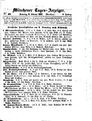 Münchener Tages-Anzeiger Samstag 6. Februar 1858