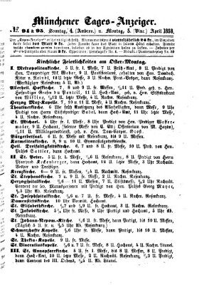 Münchener Tages-Anzeiger Montag 5. April 1858