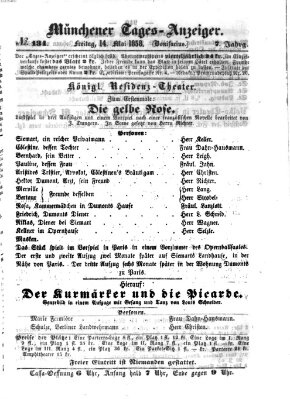 Münchener Tages-Anzeiger Freitag 14. Mai 1858