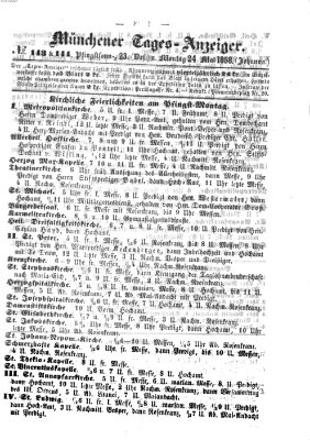 Münchener Tages-Anzeiger Sonntag 23. Mai 1858