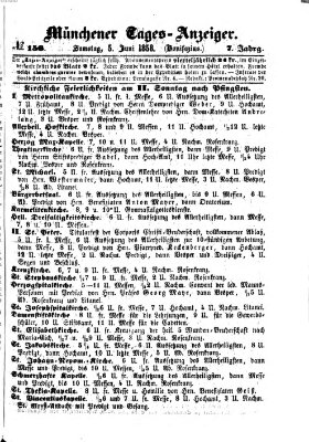 Münchener Tages-Anzeiger Samstag 5. Juni 1858