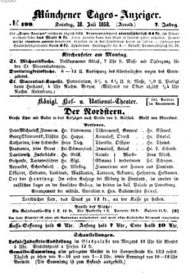 Münchener Tages-Anzeiger Sonntag 18. Juli 1858