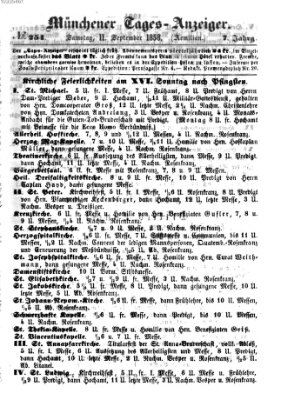 Münchener Tages-Anzeiger Samstag 11. September 1858