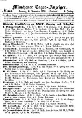 Münchener Tages-Anzeiger Samstag 6. November 1858