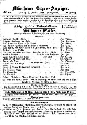 Münchener Tages-Anzeiger Freitag 11. Februar 1859