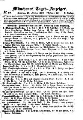 Münchener Tages-Anzeiger Samstag 26. Februar 1859